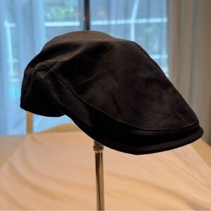 Tirol | Navy Blue Linen Flat Cap